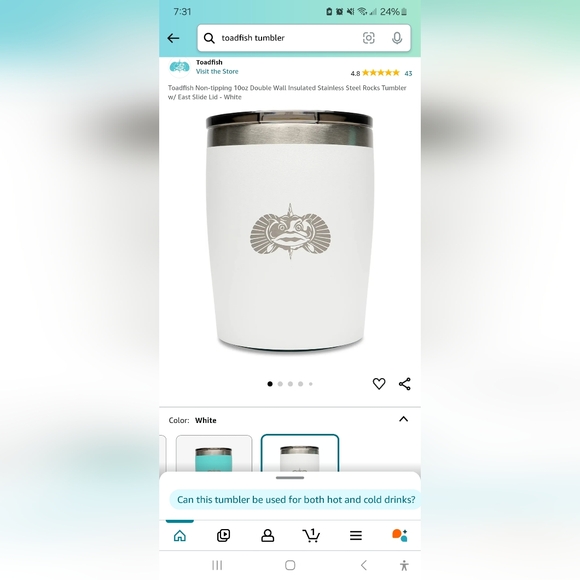 Toadfish Non Tip Tumbler - Picture 3 of 3